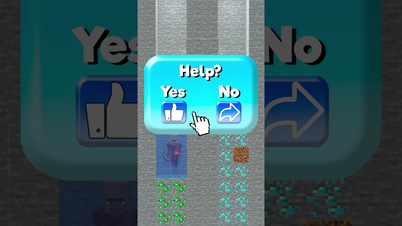 Help Herobrine Save Villager Mining Challenge Help Herobrine Save Villager Mining Challenge