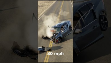 Volvo S60 T6 R-Design vs Bollard – BeamNG.Drive #shorts Volvo S60 T6 R-Design vs Bollard – BeamNG.Drive #shorts