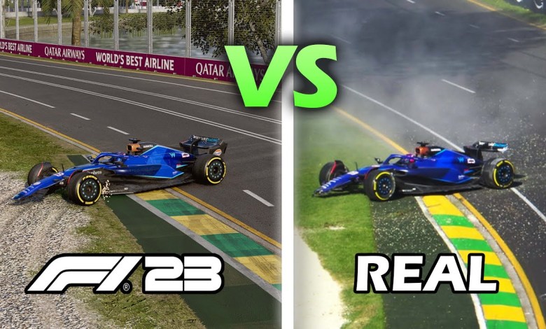 Recreating REAL F1 crashes in from 2023 | F1 23 game Recreating REAL F1 crashes in from 2023 | F1 23 game