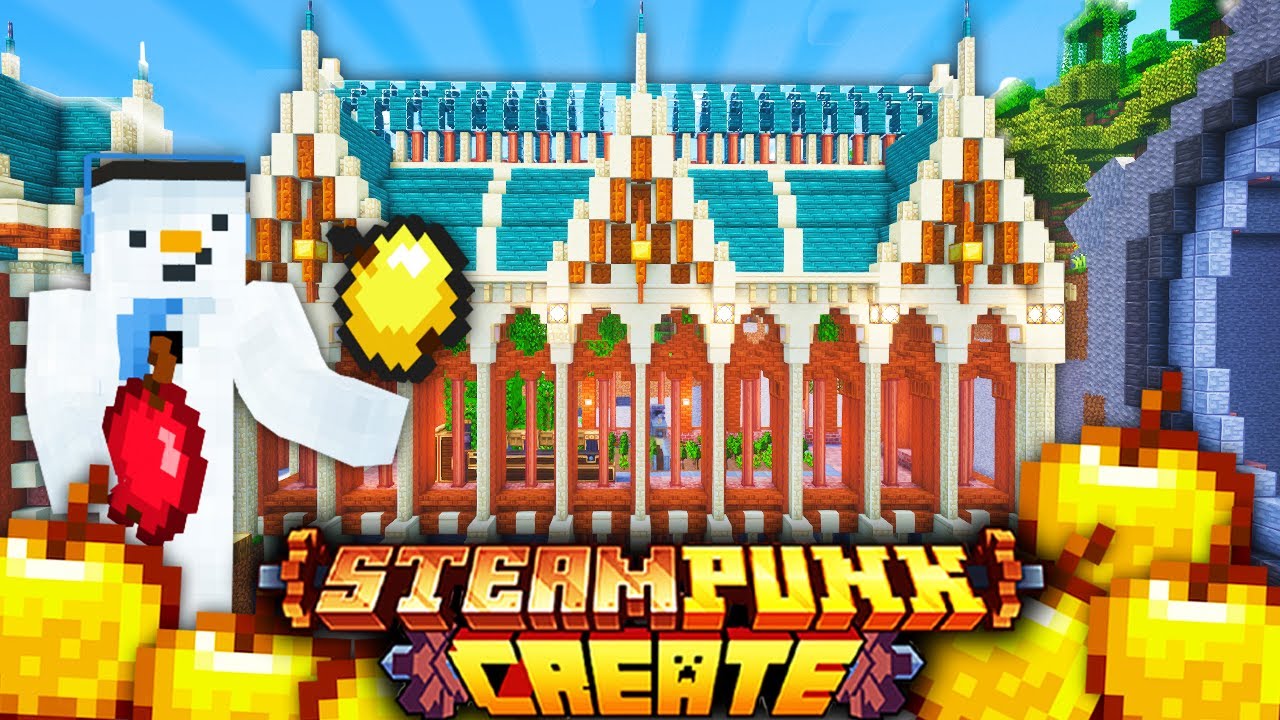 I built a GOLDEN APPLE FARM with CREATE MOD in I built a GOLDEN APPLE FARM with CREATE MOD in