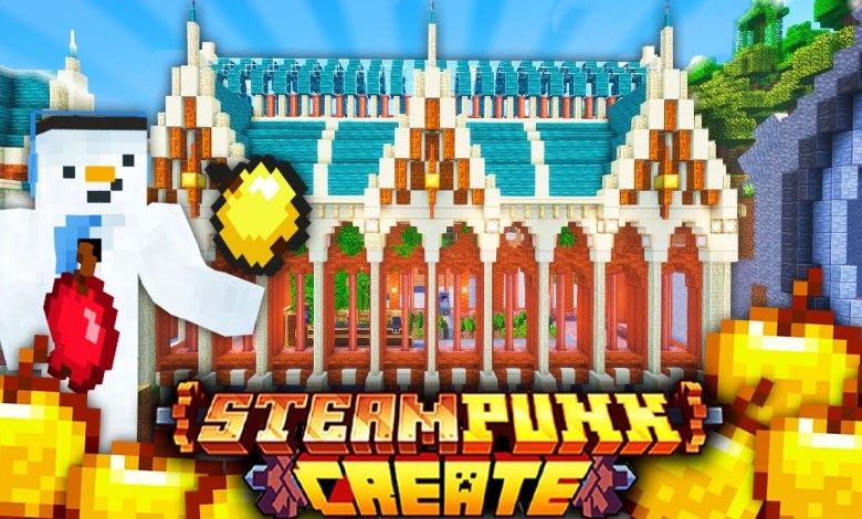 I built a GOLDEN APPLE FARM with CREATE MOD in I built a GOLDEN APPLE FARM with CREATE MOD in