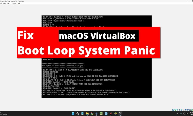 How to Fix Boot loop System Panic macOS Installation on How to Fix Boot loop System Panic macOS Installation on