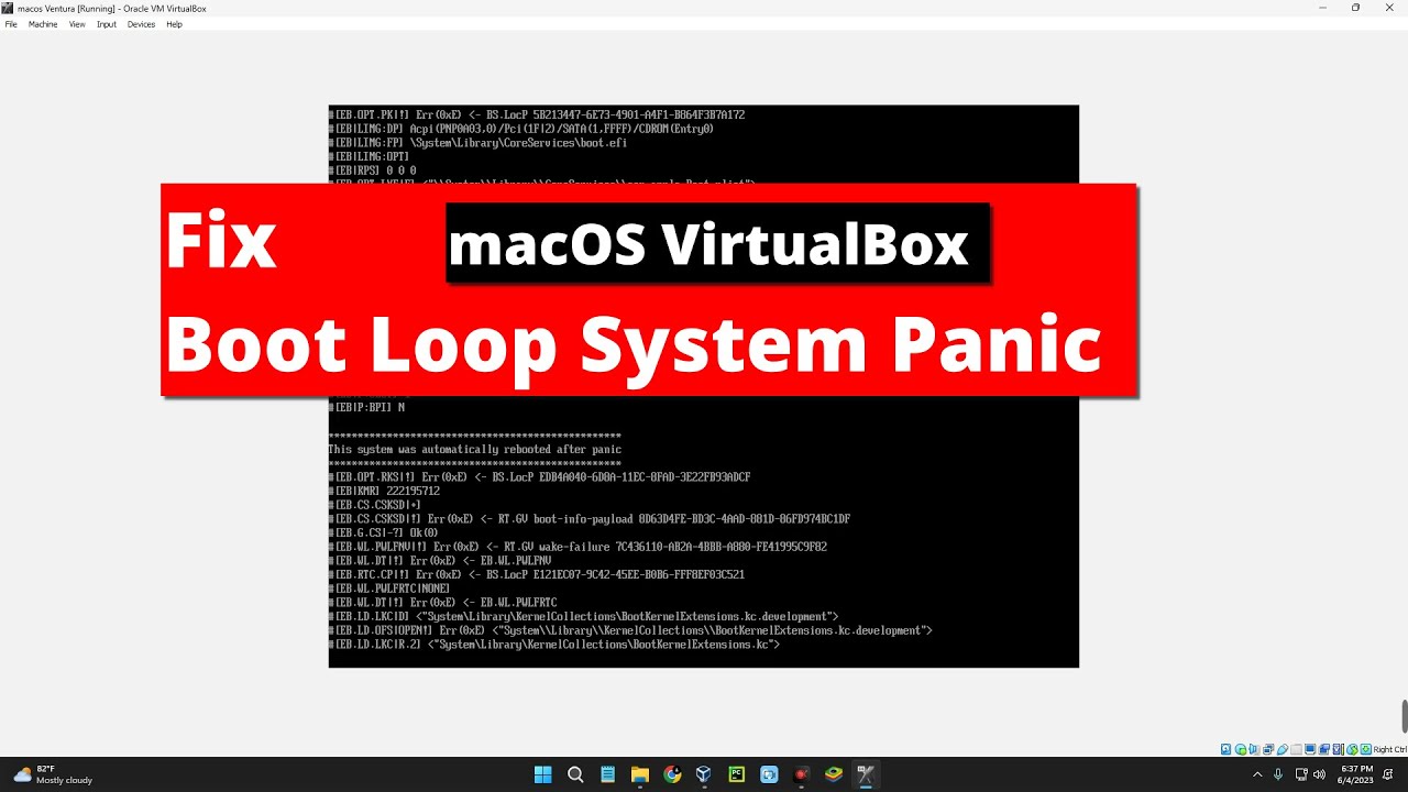 How to Fix Boot loop System Panic macOS Installation on How to Fix Boot loop System Panic macOS Installation on