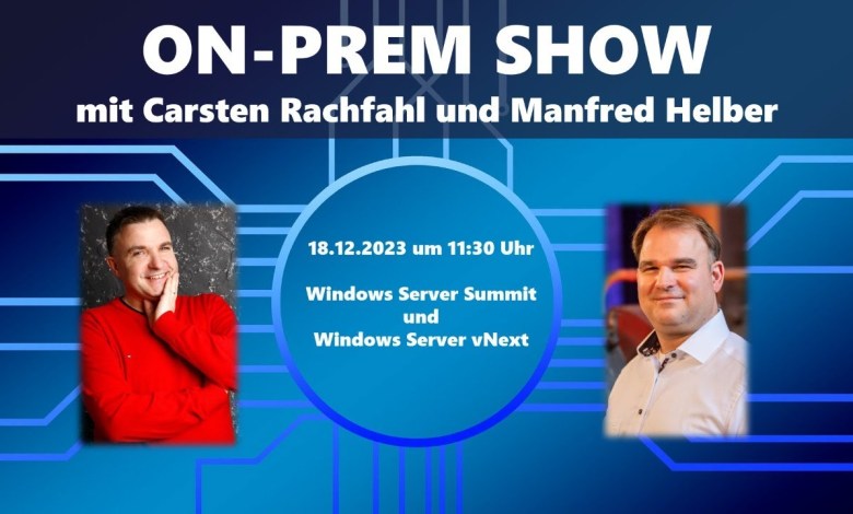 Windows Server Summit und Windows Server vNext Windows Server Summit und Windows Server vNext