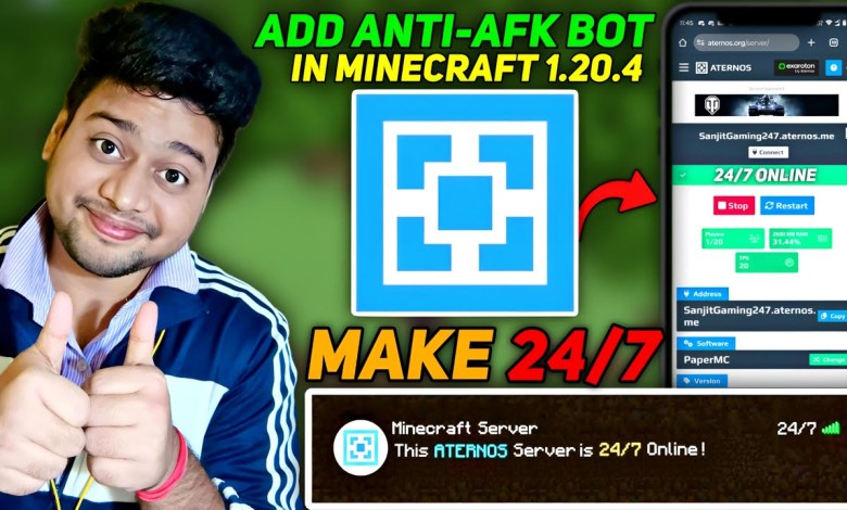 How To Make 24/7 Aternos Server | How To Add Anti Afk How To Make 24/7 Aternos Server | How To Add Anti Afk