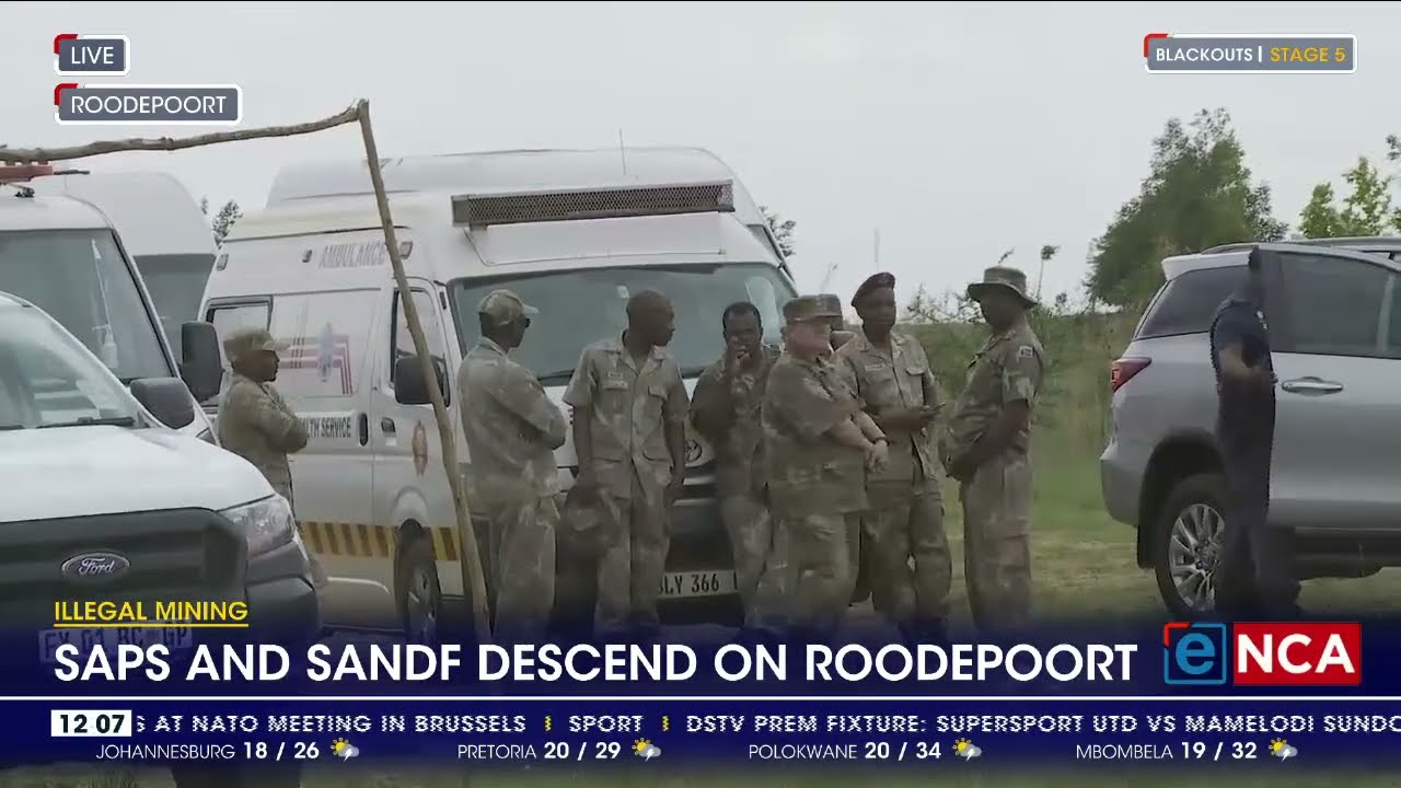 SAPS and SANDF descend on Roodepoort over illegal SAPS and SANDF descend on Roodepoort over illegal