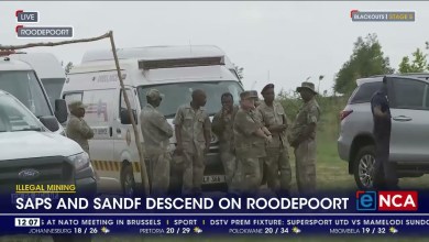 SAPS and SANDF descend on Roodepoort over illegal SAPS and SANDF descend on Roodepoort over illegal