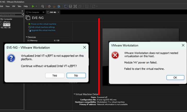 Fix VMware virtualization errors “intel vt-x/ept is not Fix VMware virtualization errors “intel vt-x/ept is not