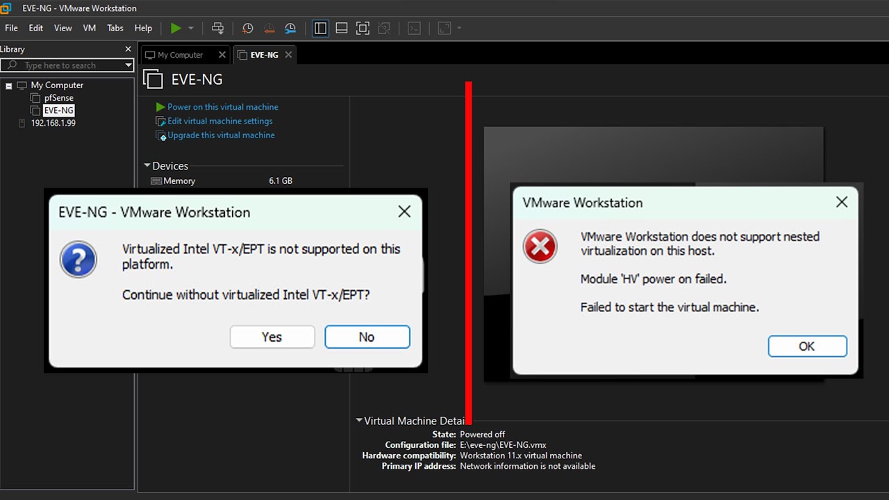 Fix VMware virtualization errors “intel vt-x/ept is not Fix VMware virtualization errors “intel vt-x/ept is not