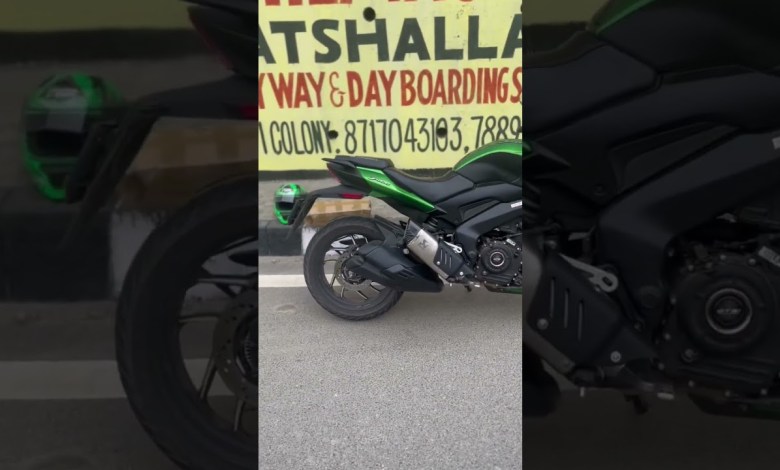 TRIPLE BARREL EXHAUST ON DOMINAR 400 #exhaust #exhaustsound TRIPLE BARREL EXHAUST ON DOMINAR 400 #exhaust #exhaustsound