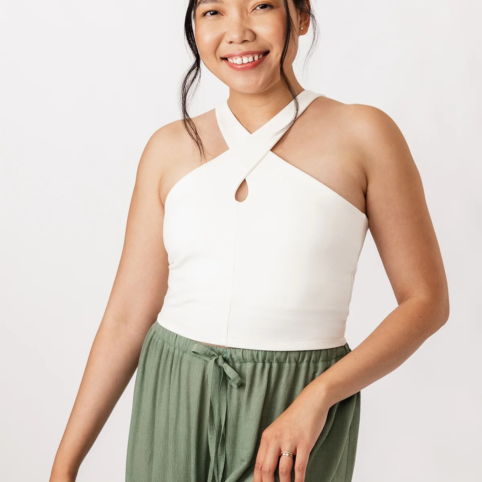 Ulpu Cross Neck Tank Top Ulpu Cross Neck Tank Top