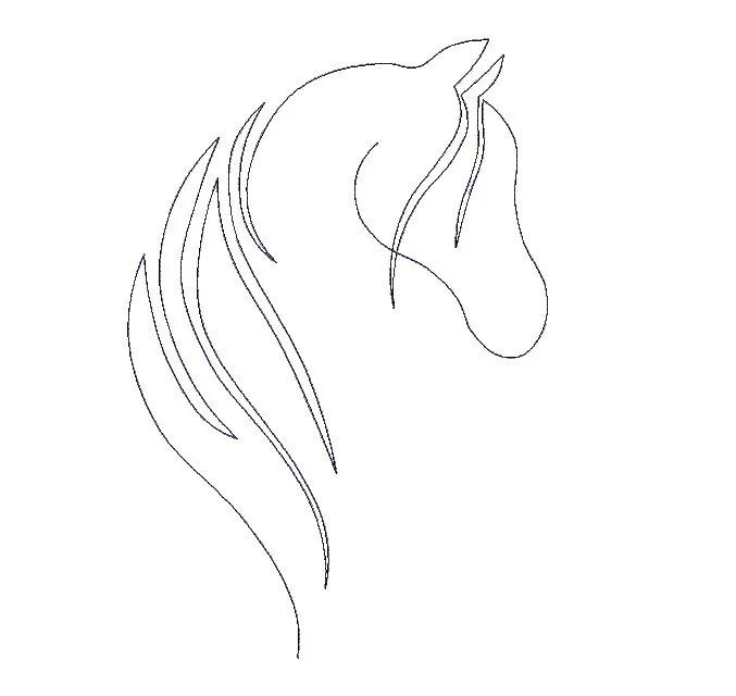 Horse Quilt Block Embroidery Design Horse Quilt Block Embroidery Design