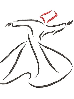 Rumi (Mevlana) with Quote Machine Embroidery Design Rumi (Mevlana) with Quote Machine Embroidery Design