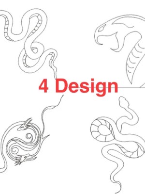 Snake Quilt Block Embroidery Design/ Chinese zodiac Snake Quilt Block Embroidery Design/ Chinese zodiac