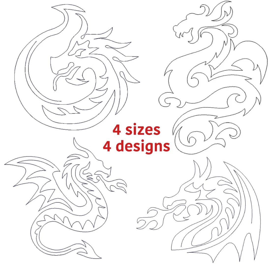 Dragon Quilt Block Embroidery Design Dragon Quilt Block Embroidery Design