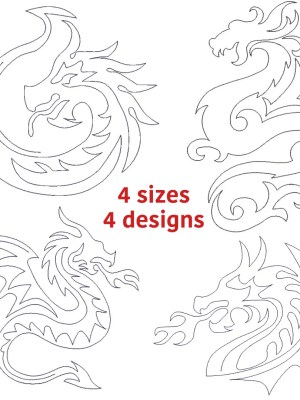 Dragon Quilt Block Embroidery Design Dragon Quilt Block Embroidery Design