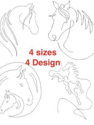 Horse Quilt Block Embroidery Design Horse Quilt Block Embroidery Design