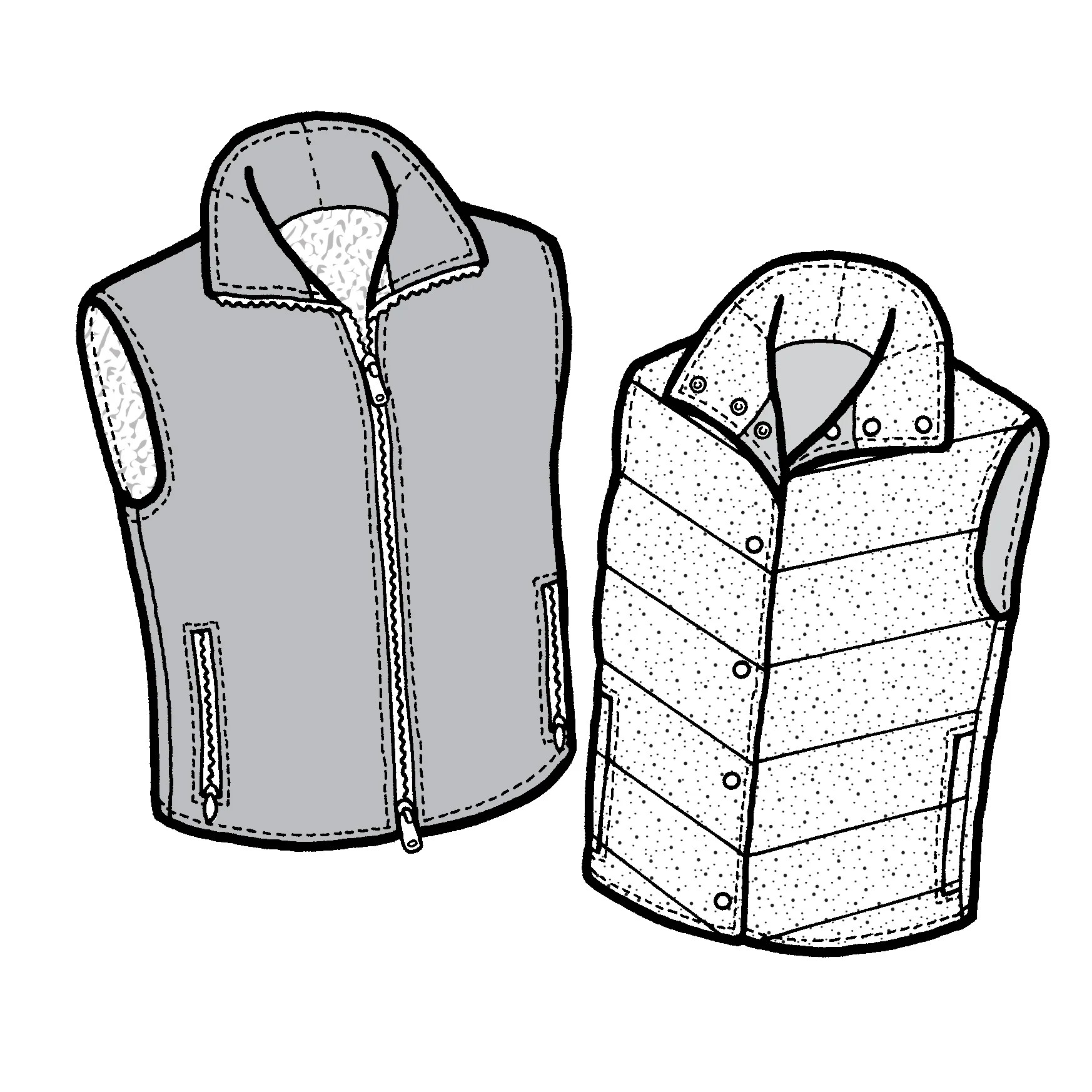 102 – Adult’s Santiam Reversible Vest Pattern 102 – Adult’s Santiam Reversible Vest Pattern