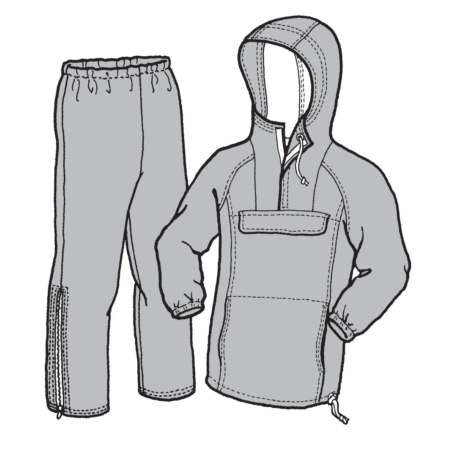 134 – Adults’s Rainier Wind & Rain Suit Pattern 134 – Adults’s Rainier Wind & Rain Suit Pattern