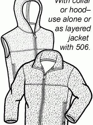 507 – Adult’s Plush Polar Jacket & Vest Pattern 507 – Adult’s Plush Polar Jacket & Vest Pattern