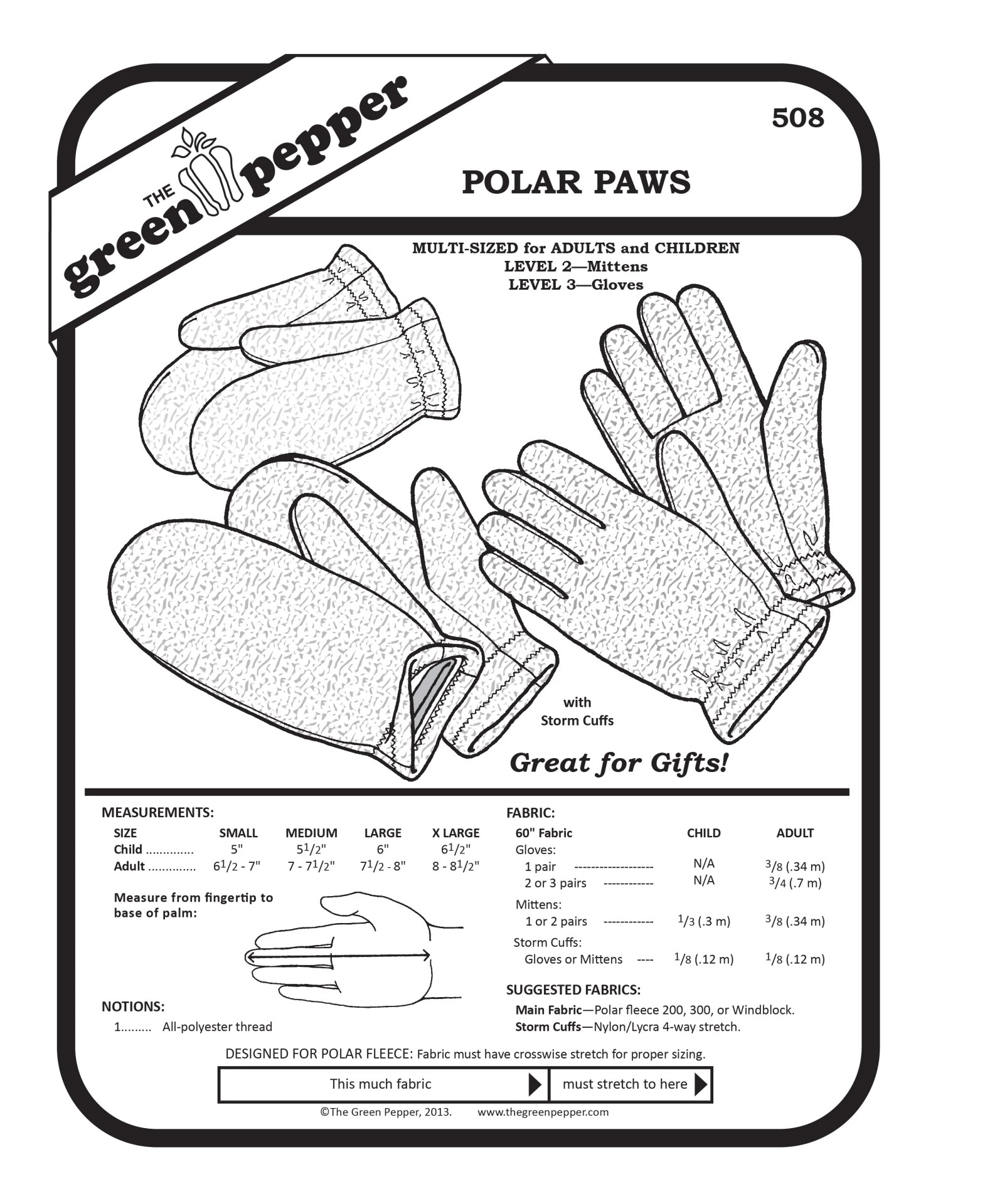 508 – Polar Paws Pattern