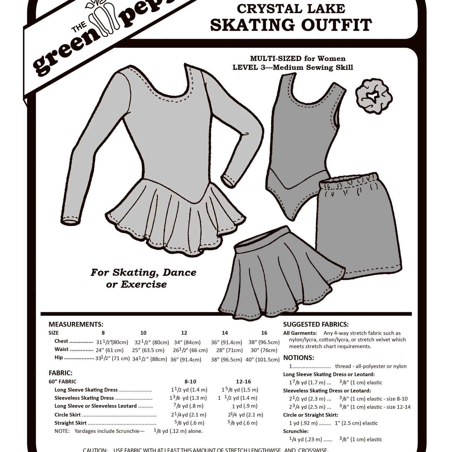 517 – Women's Crystal Lake Skating Outfit