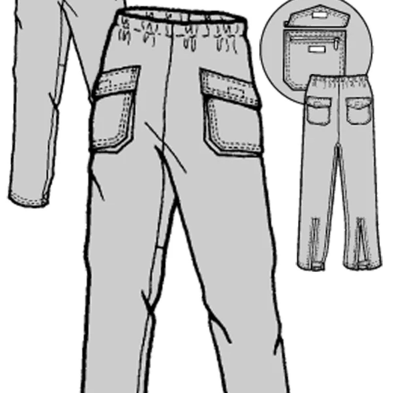 523 – Adult’s Fish Lake Cargo Rain Pants Pattern 523 – Adult’s Fish Lake Cargo Rain Pants Pattern