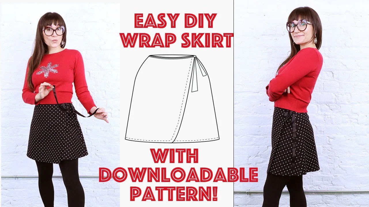 Wrap skirt PDF Sewing Pattern Wrap skirt PDF Sewing Pattern