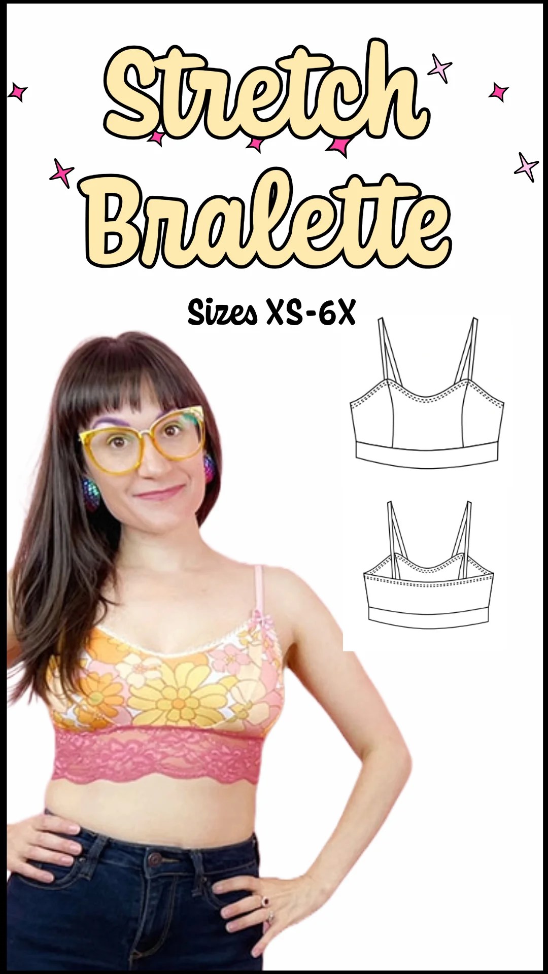 Bralette Sewing Pattern PDF Bralette Sewing Pattern PDF