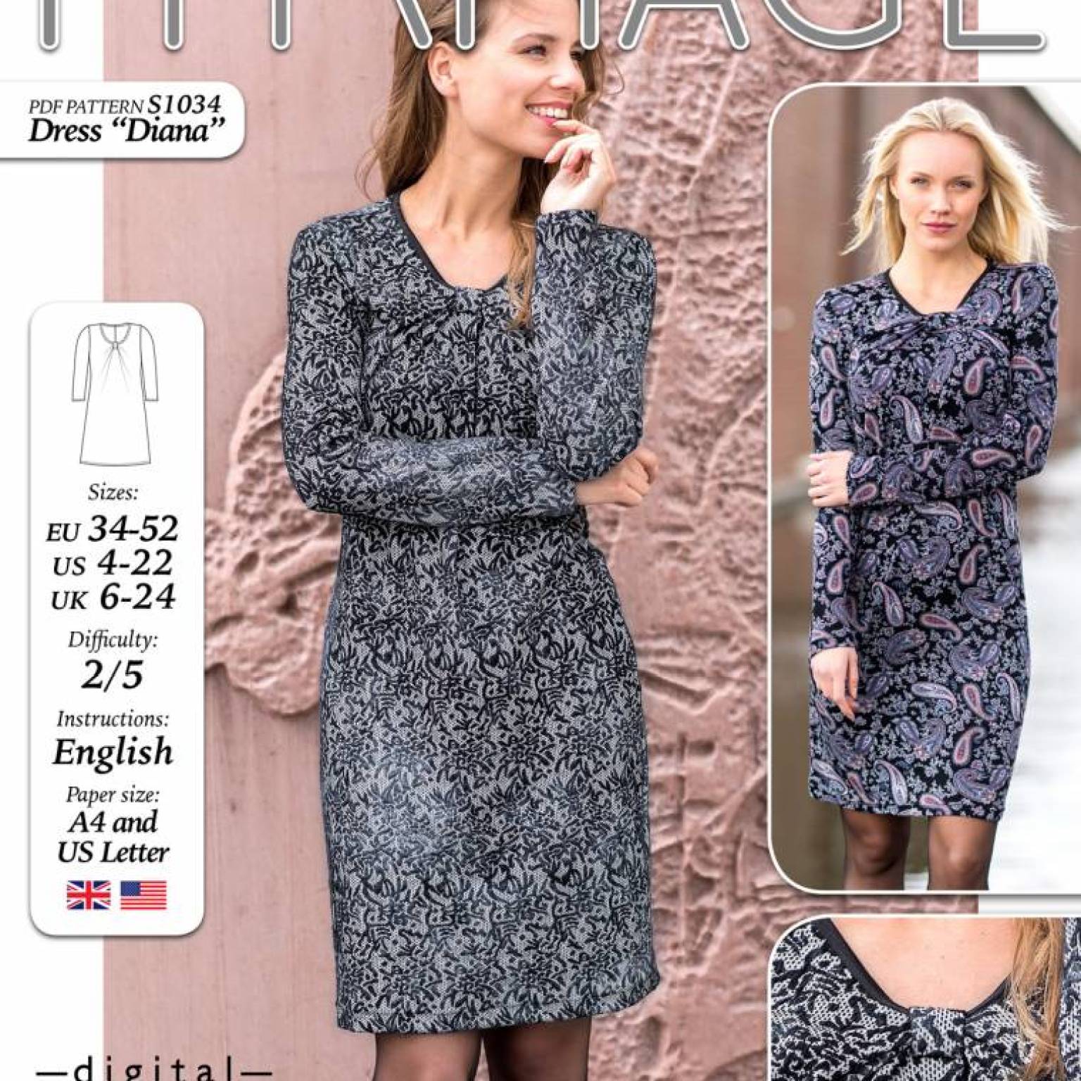 S1034 Dress Diana