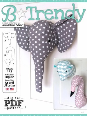 P1013 Animals Heads Wally P1013 Animals Heads Wally