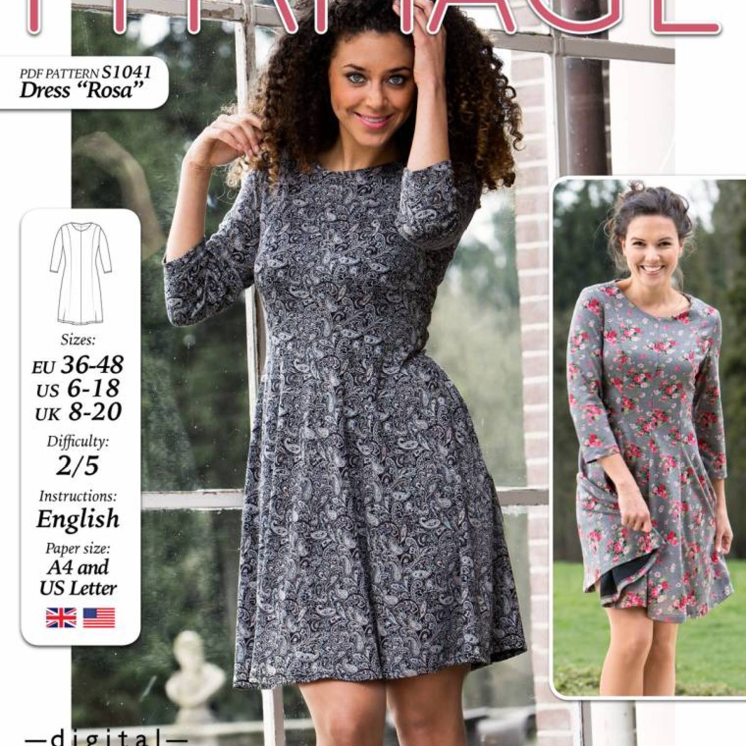 S1041 Dress Rosa S1041 Dress Rosa