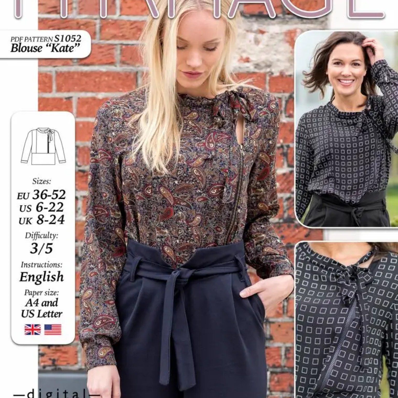 S1052 Blouse Kate S1052 Blouse Kate