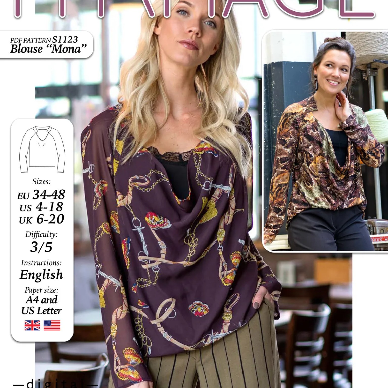 S1123 Blouse Mona S1123 Blouse Mona