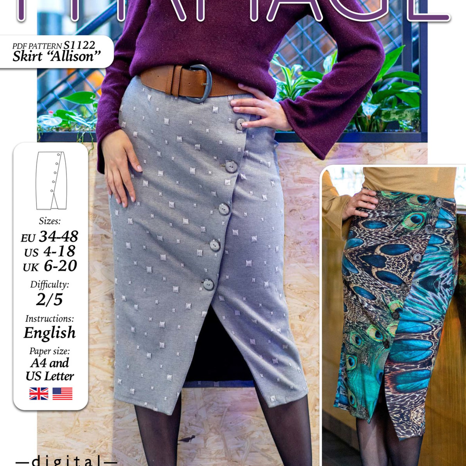S1122 Skirt Allison S1122 Skirt Allison