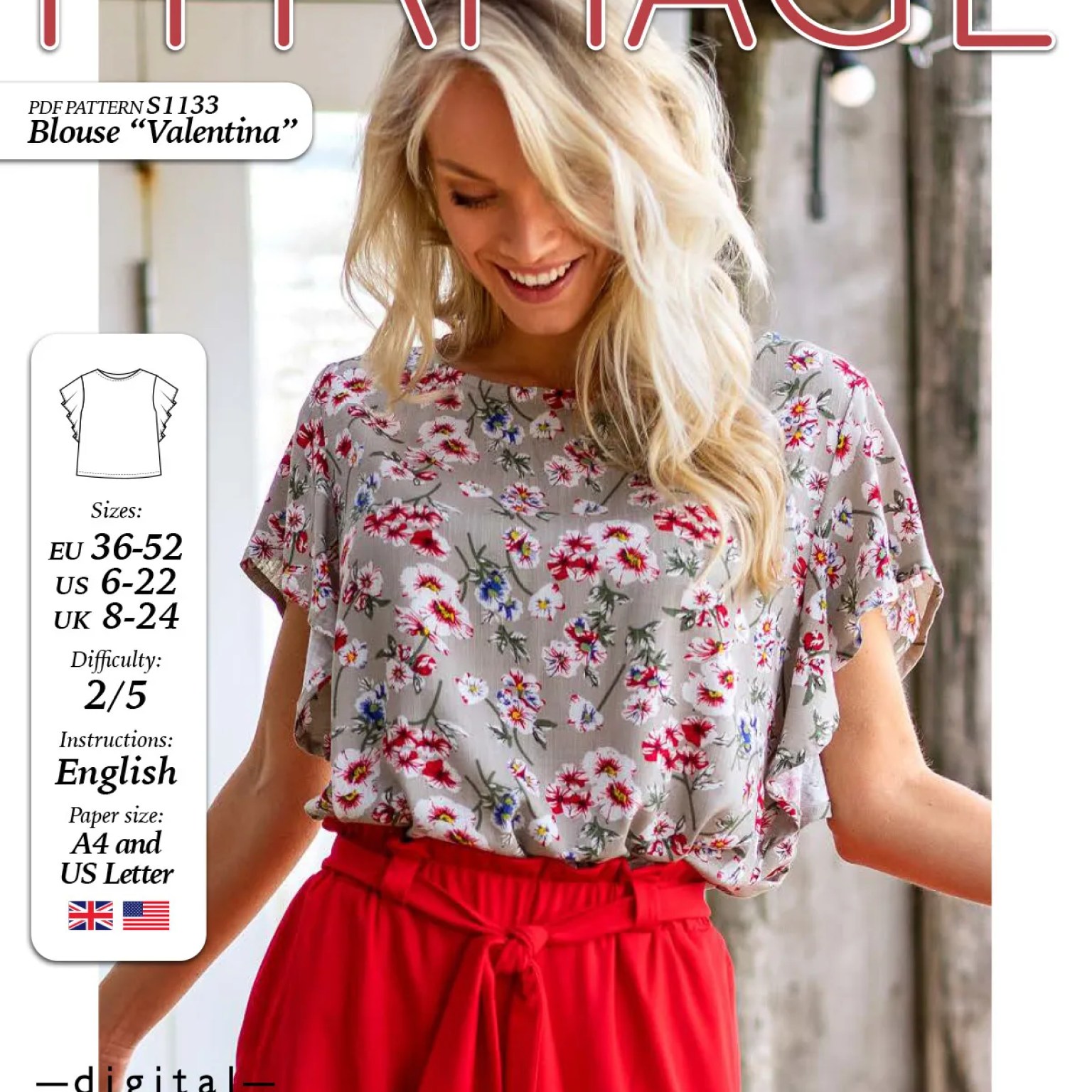 S1133 Blouse Valentina S1133 Blouse Valentina
