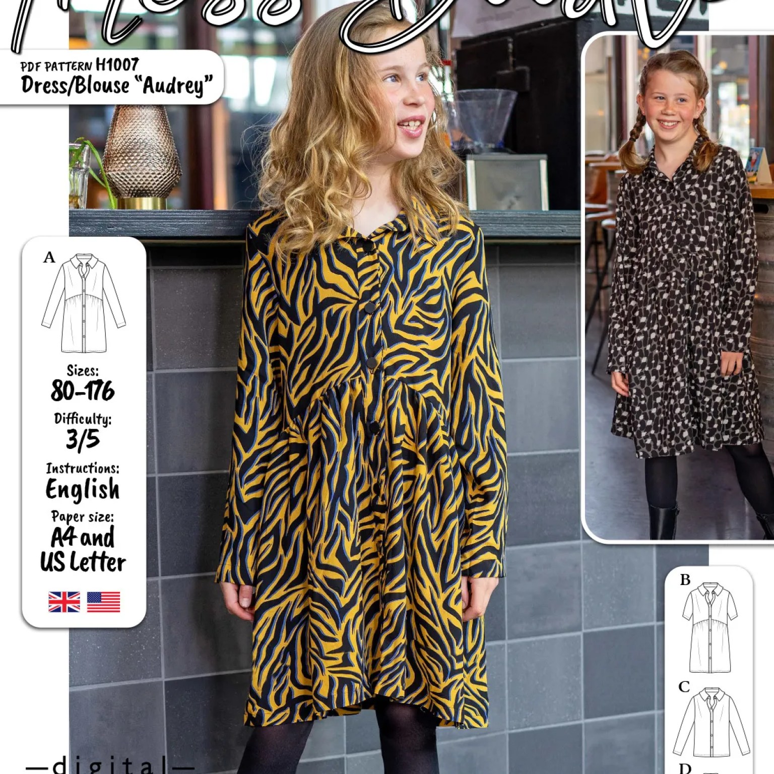 H1007 Dress/Blouse Audrey H1007 Dress/Blouse Audrey