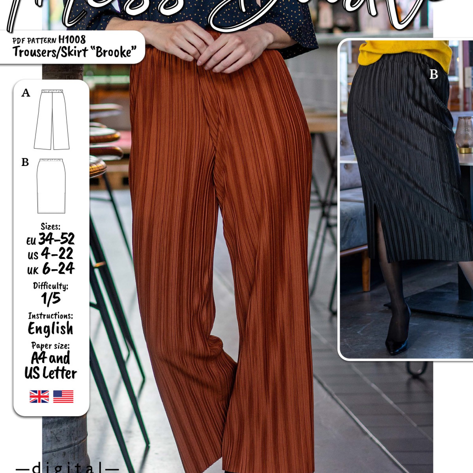 H1008 Trousers/Skirt Brooke H1008 Trousers/Skirt Brooke