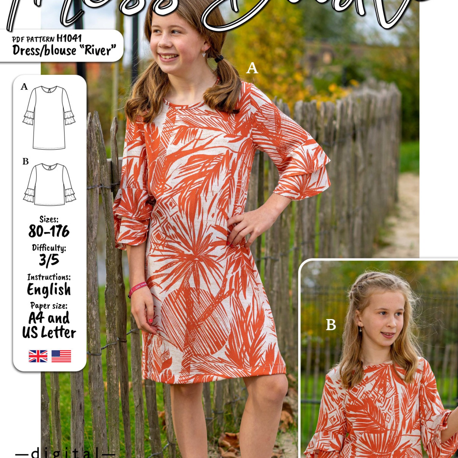 H1041 Dress River