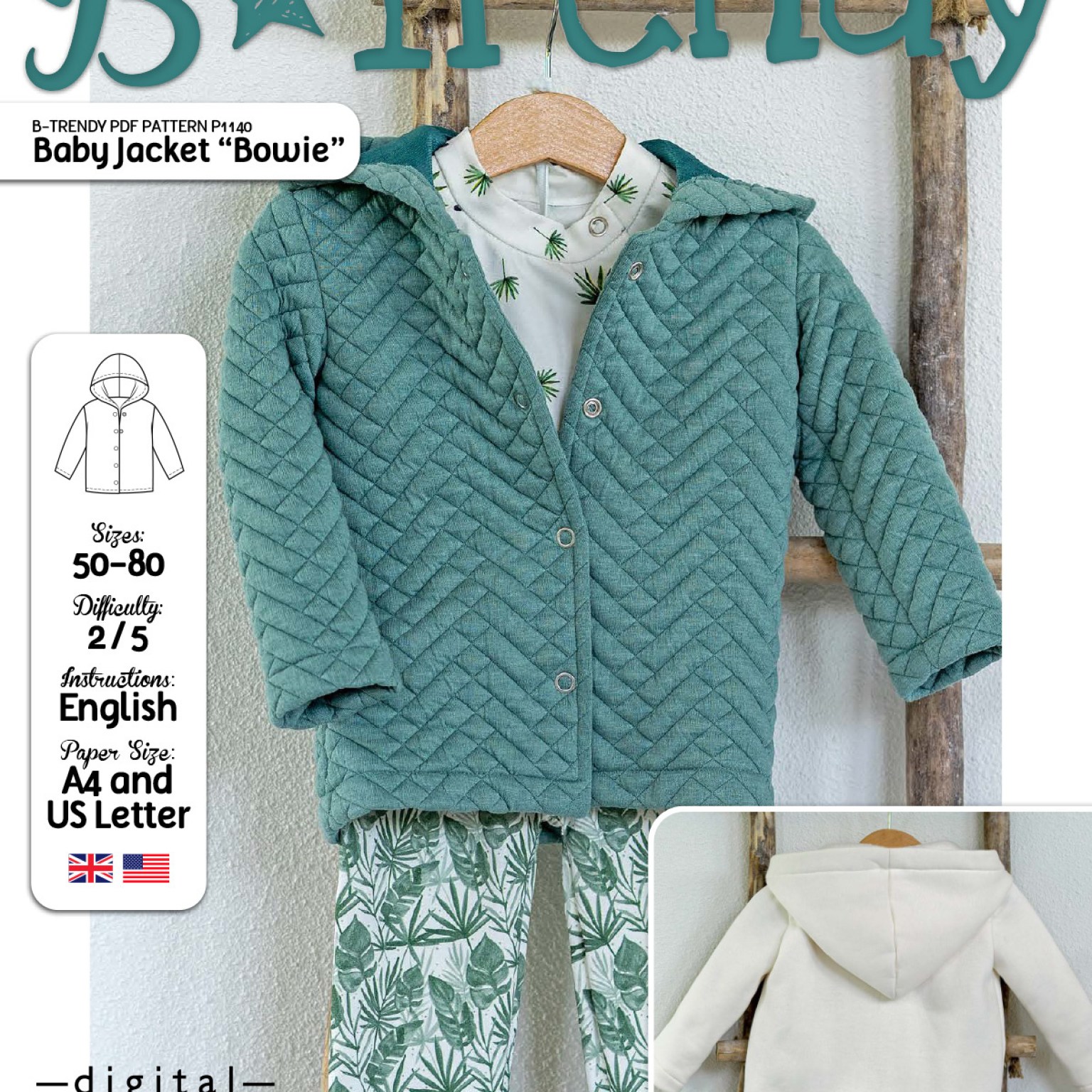 P1140 Baby jacket Bowie