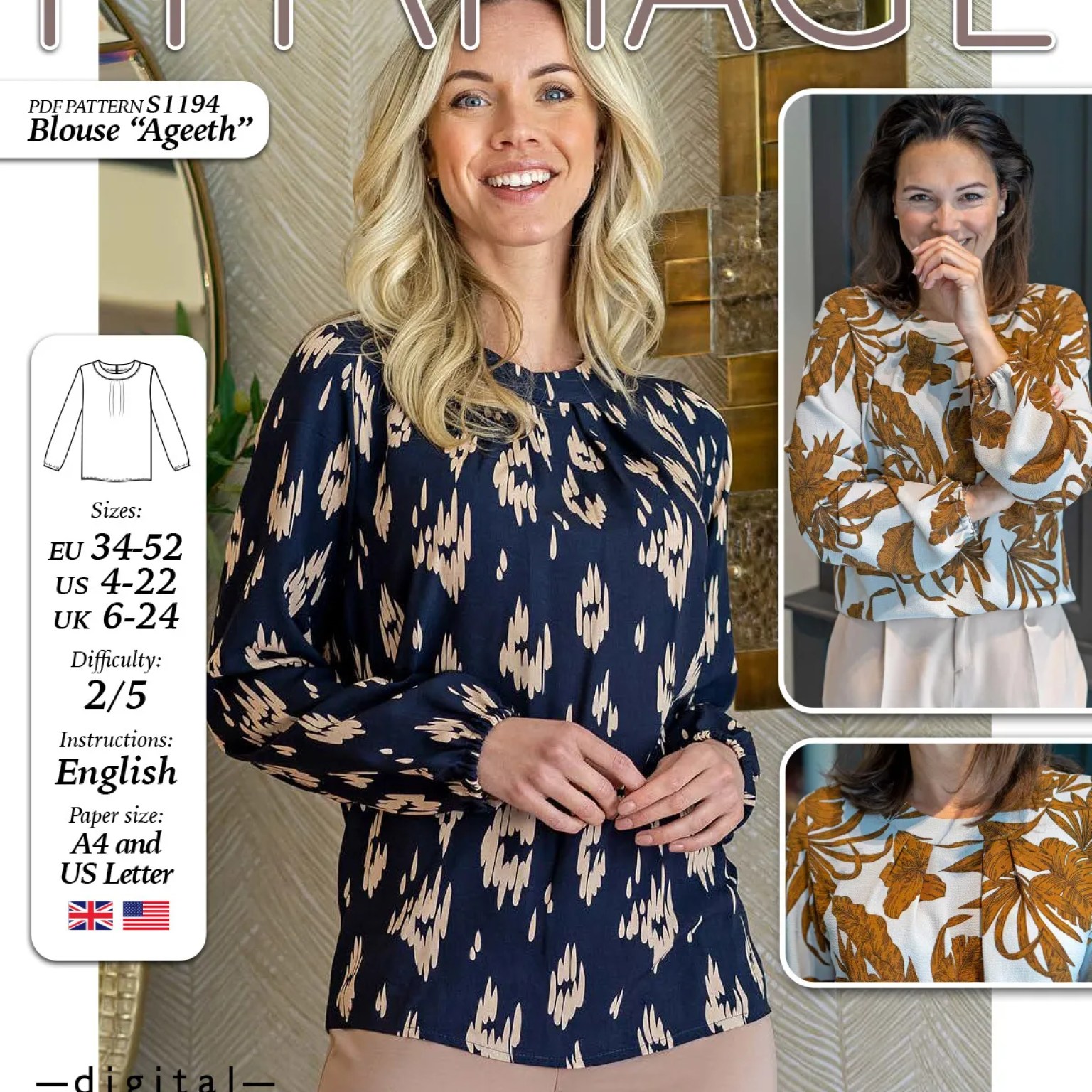S1194 Blouse Ageeth