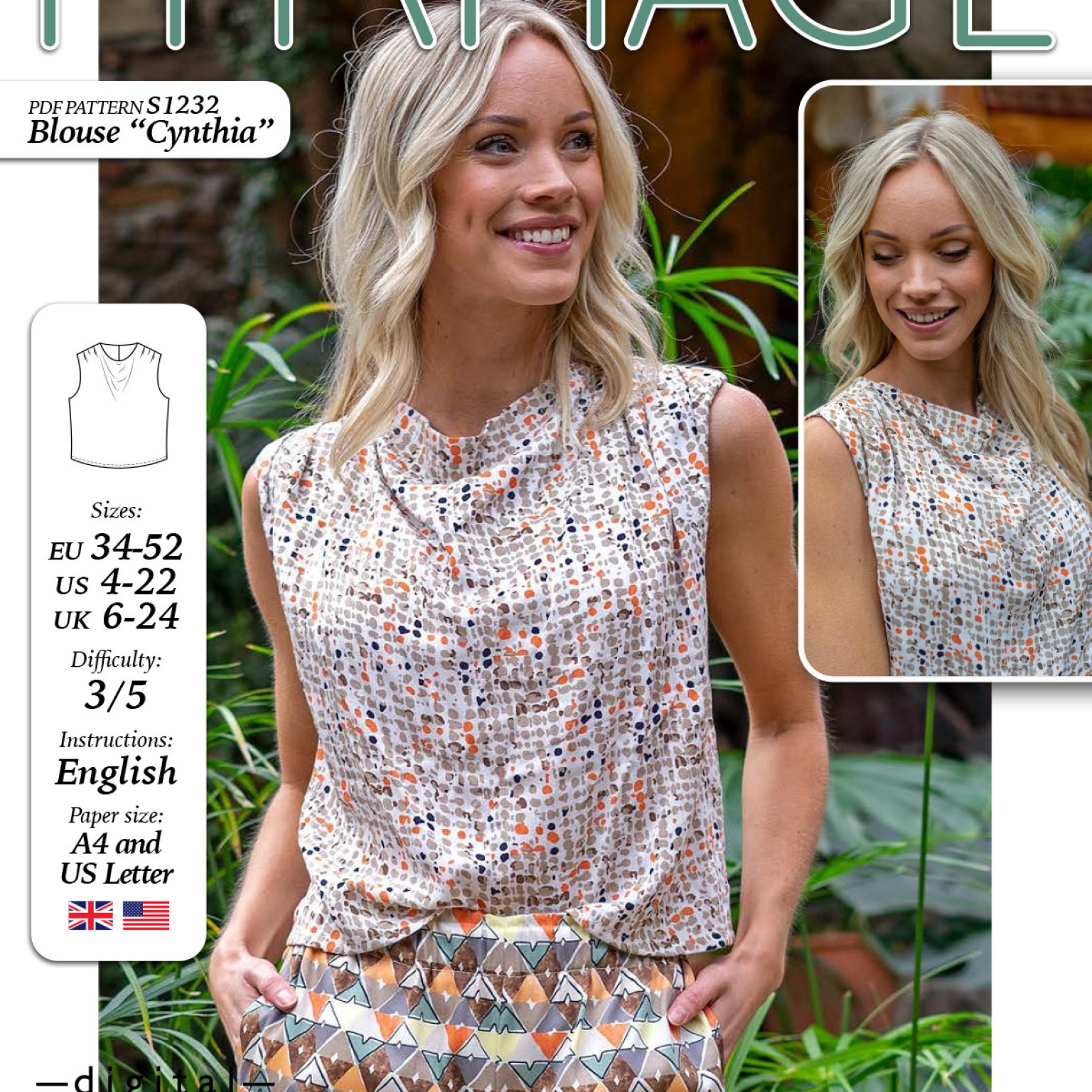 S1232 Blouse Cynthia