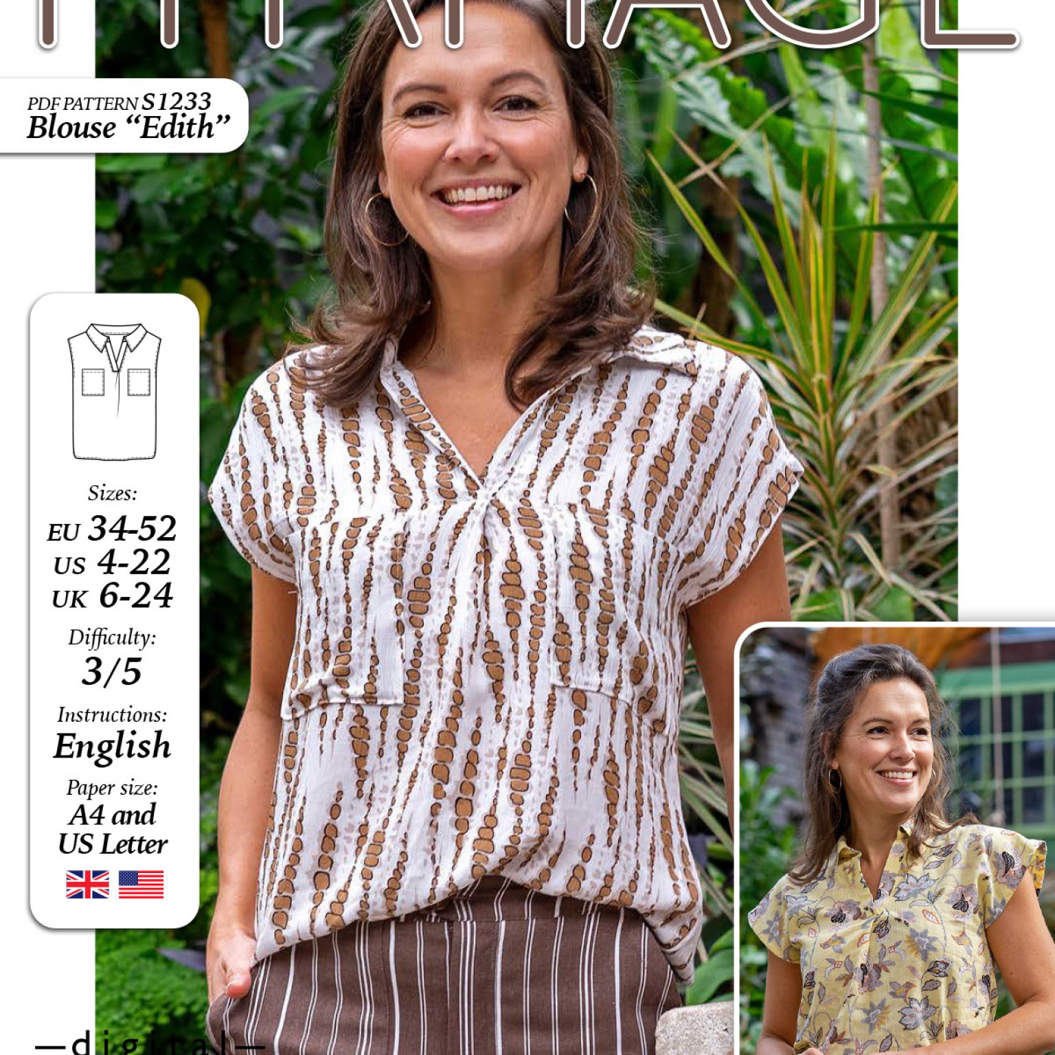 S1233 Blouse Edith