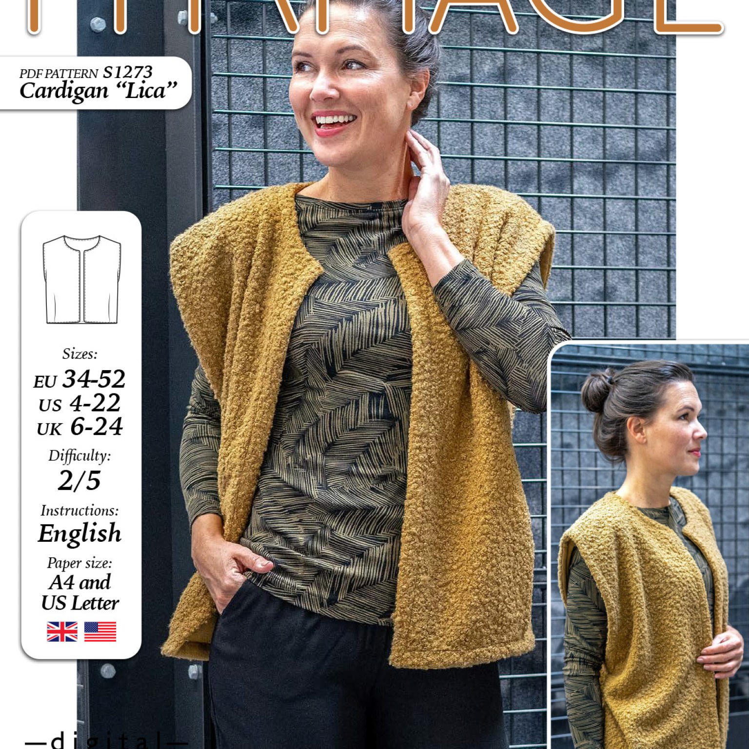 S1273 Cardigan Lica