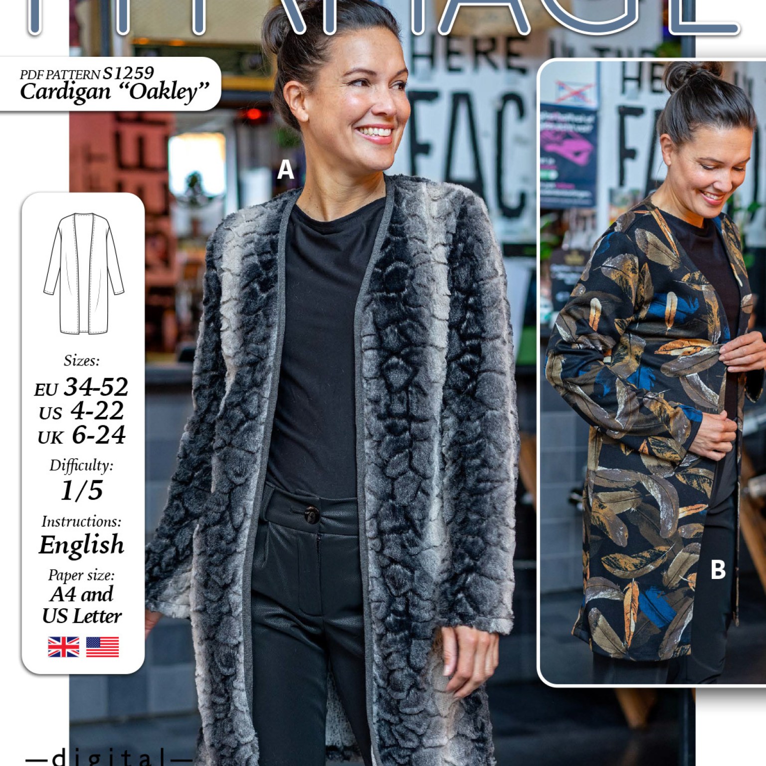 S1259 Cardigan Oakley