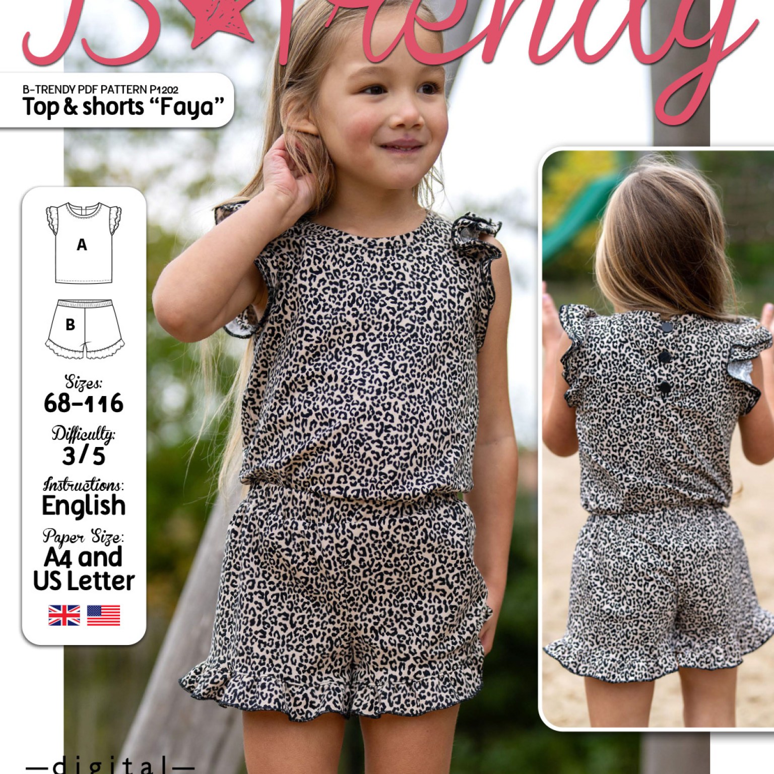 P1202 Top & shorts Faya