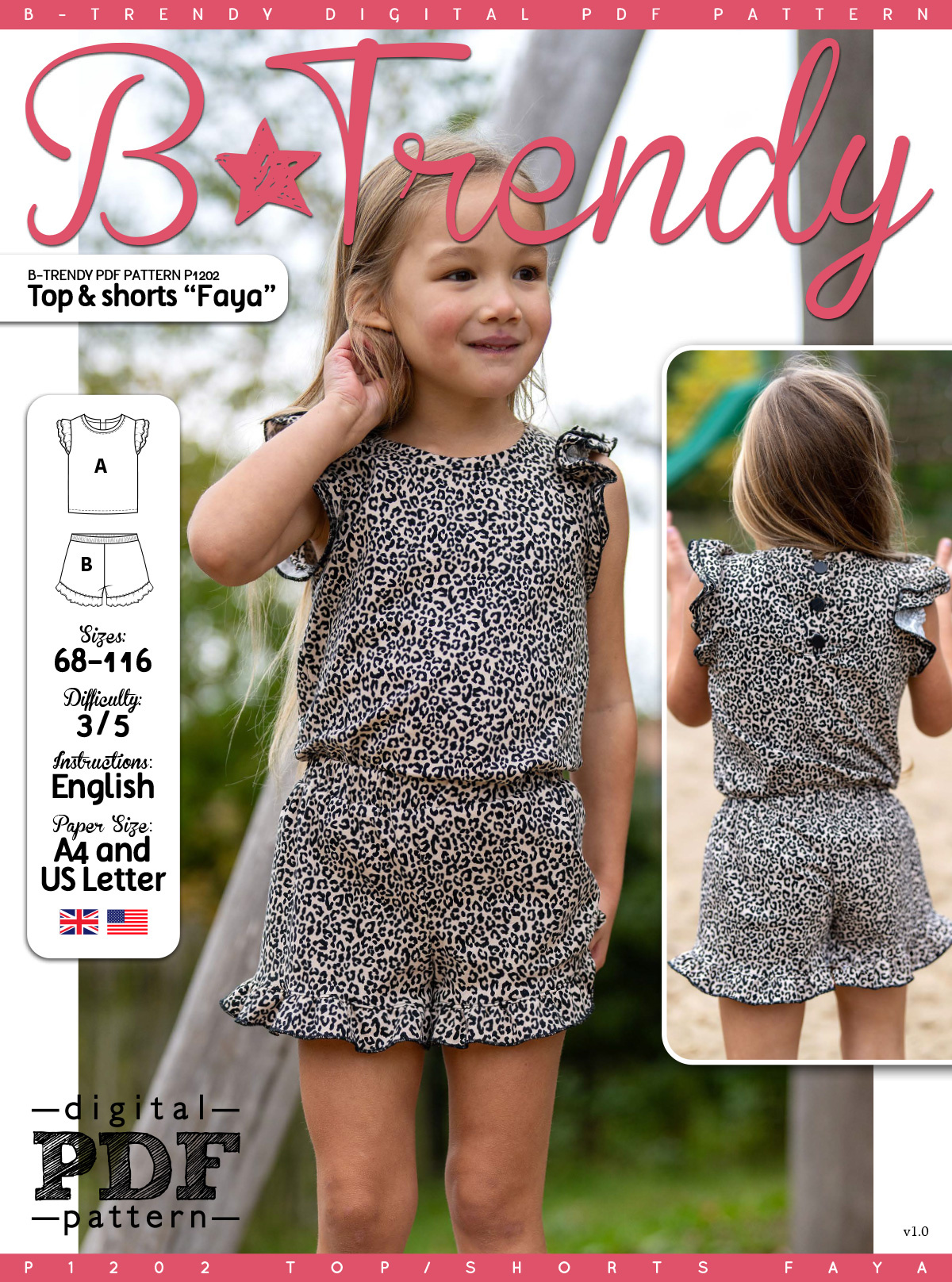 P1202 Top & shorts Faya