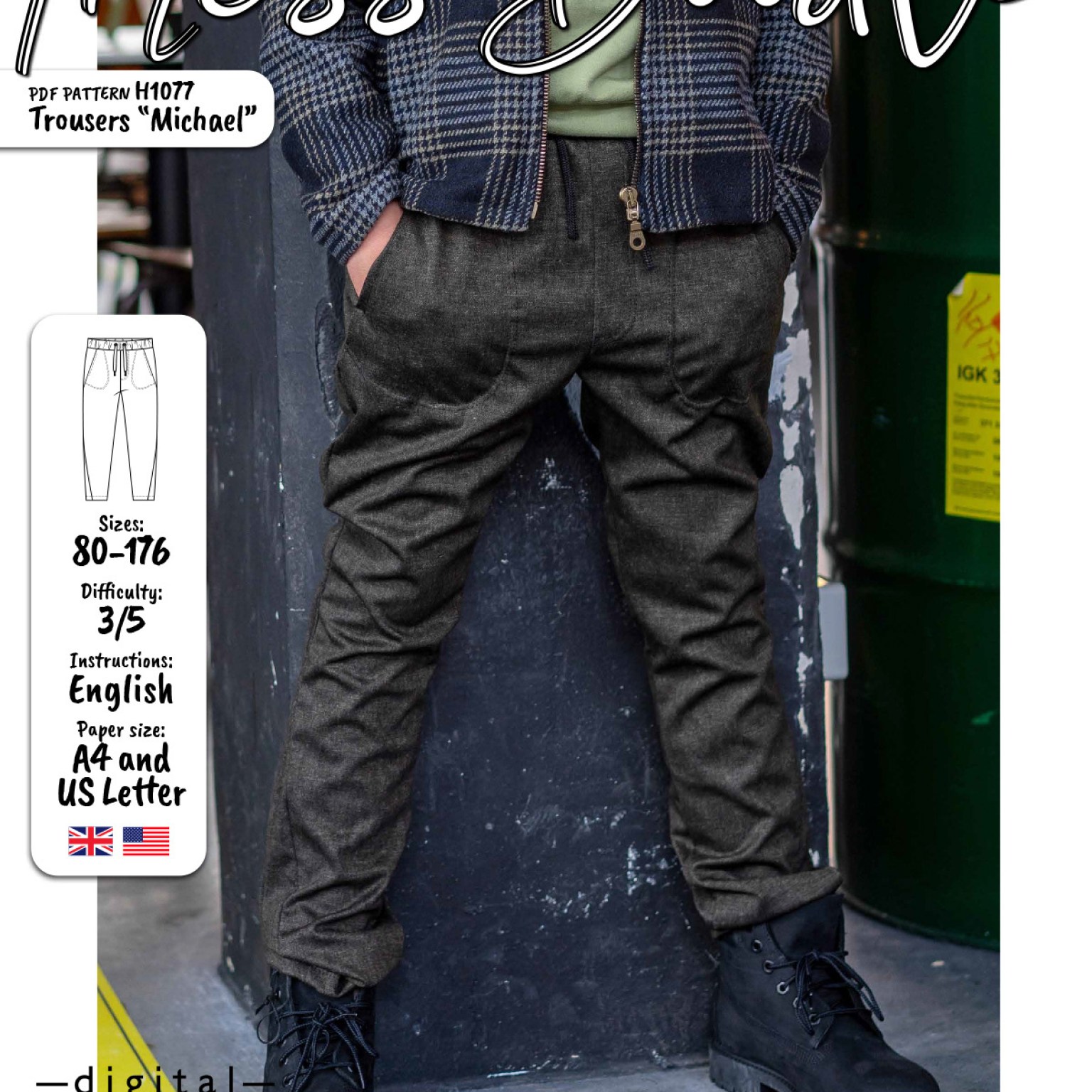H1077 Trousers Michael