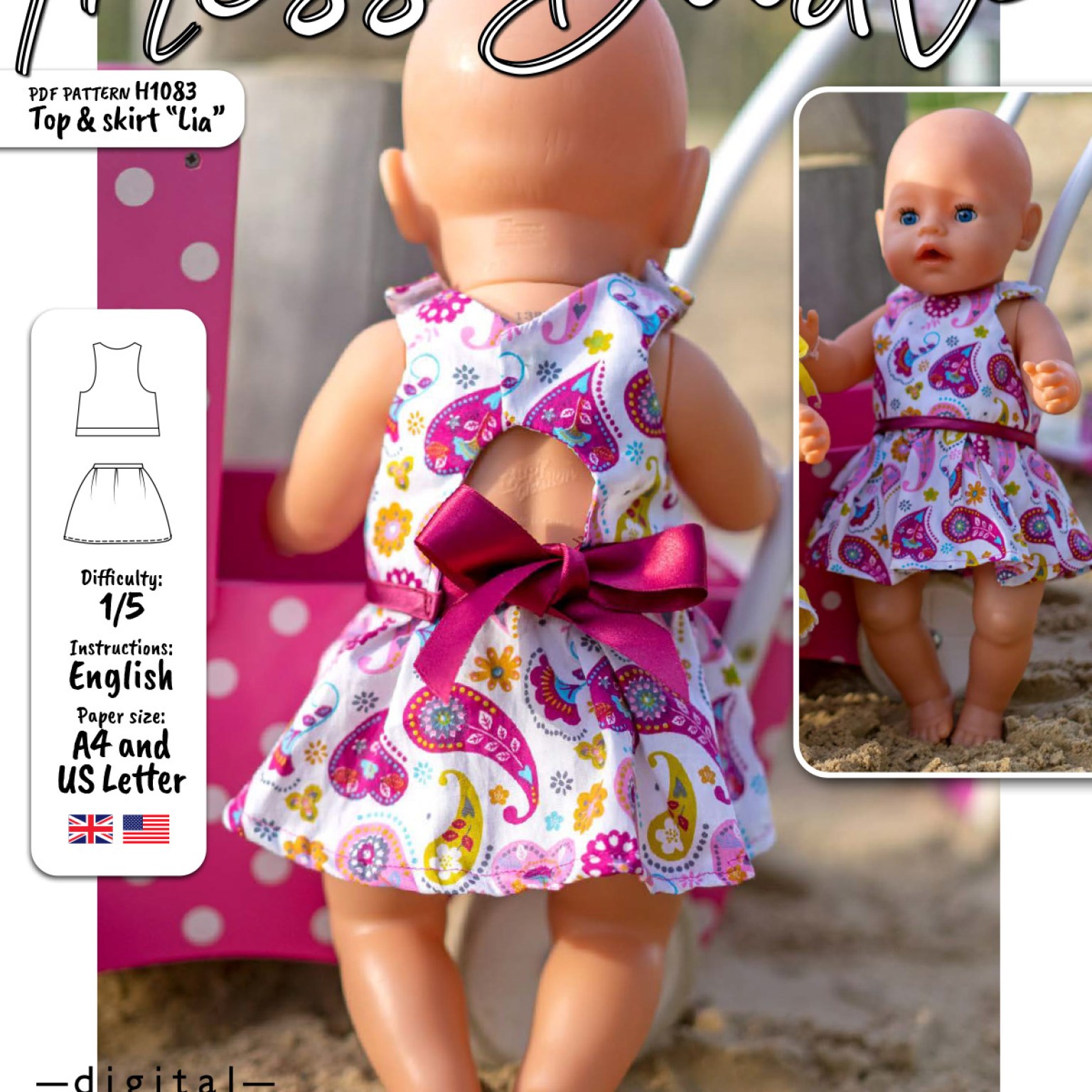 H1083 Top/Skirt Lia