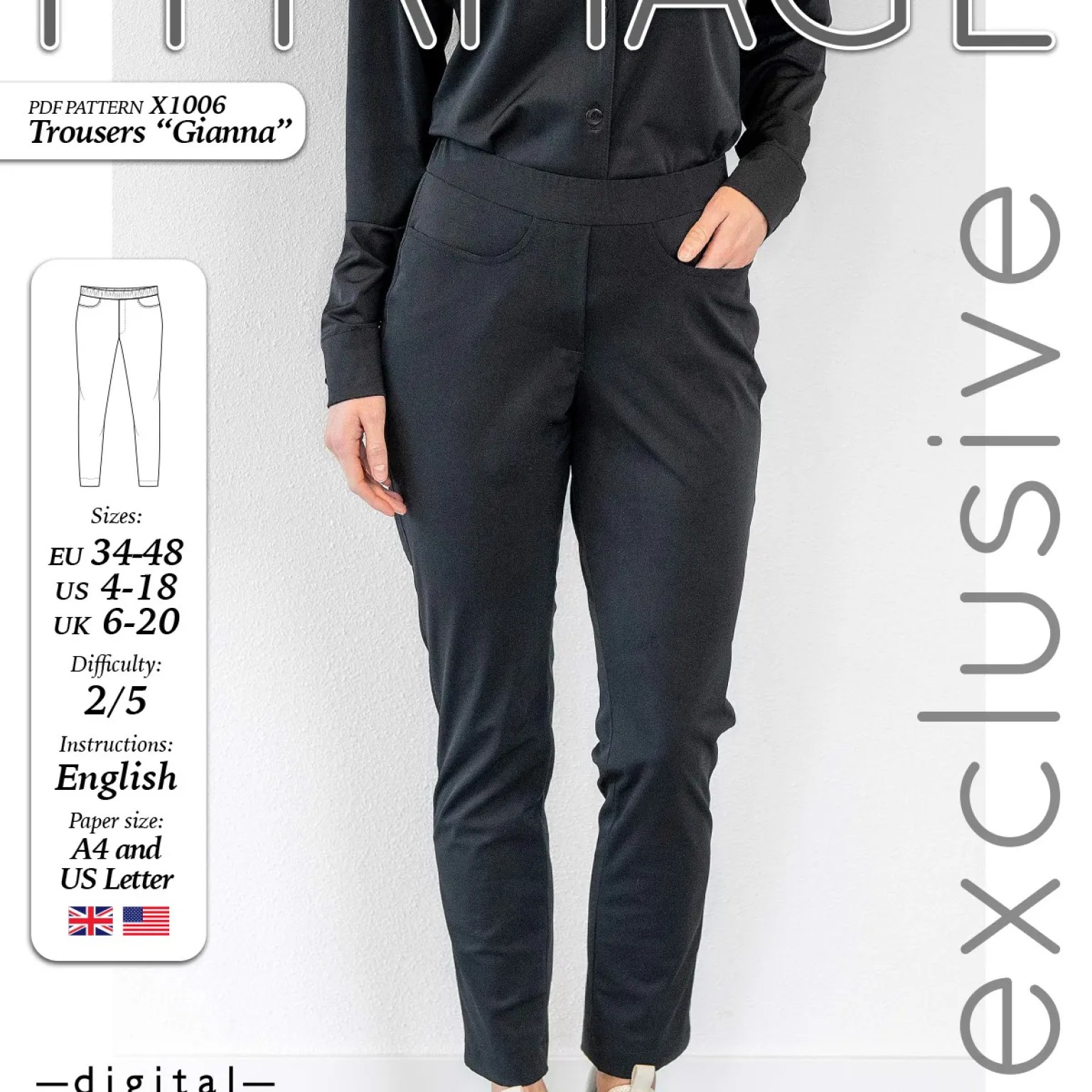 X1006 Trousers Gianna